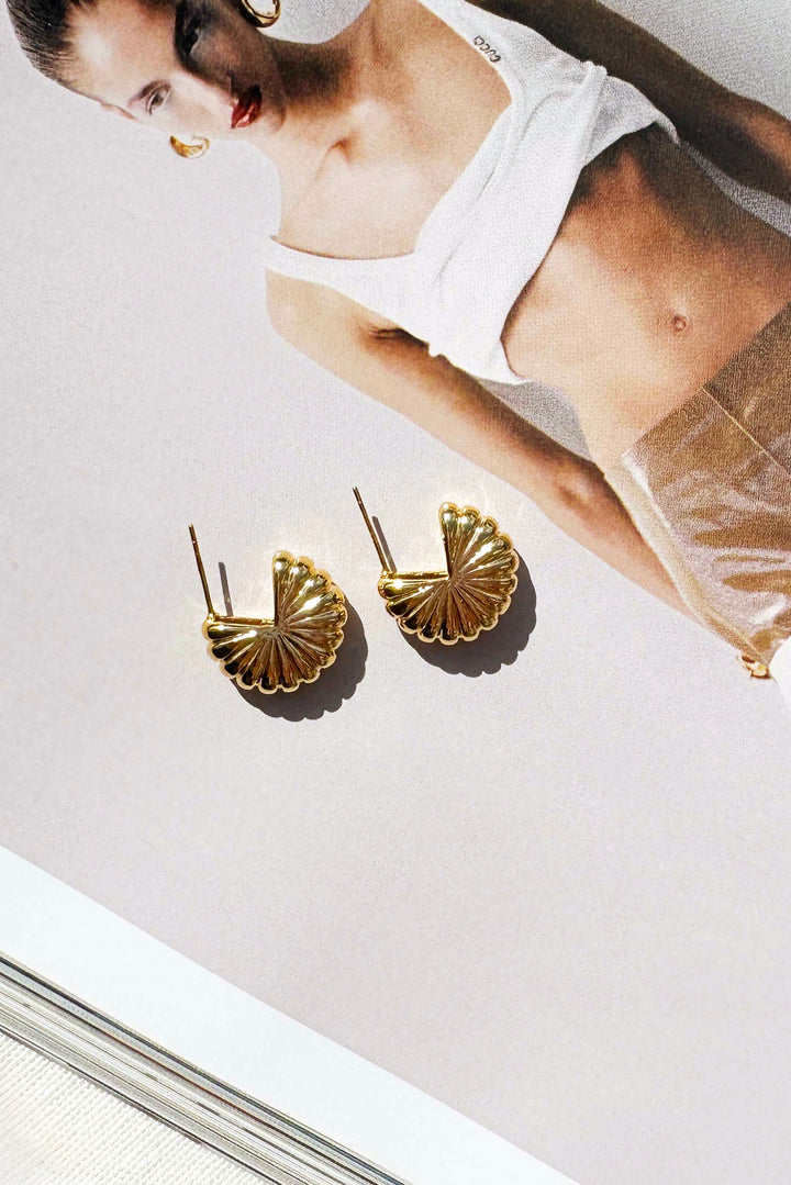 Ottoman Stud Earrings - Gold