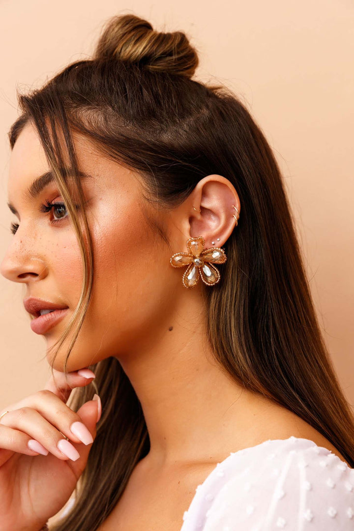 Eden Gold Earrings - Rose Gold