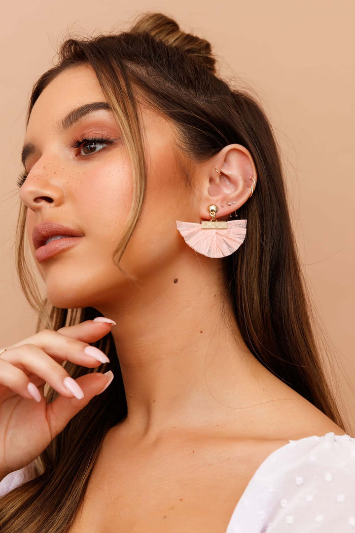 Oriental Origami Earrings - Pink