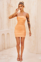 Dare You Mini Dress - Orange