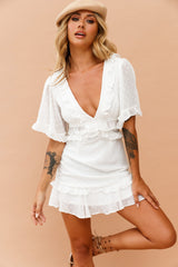 Sprung In Love Dress - White