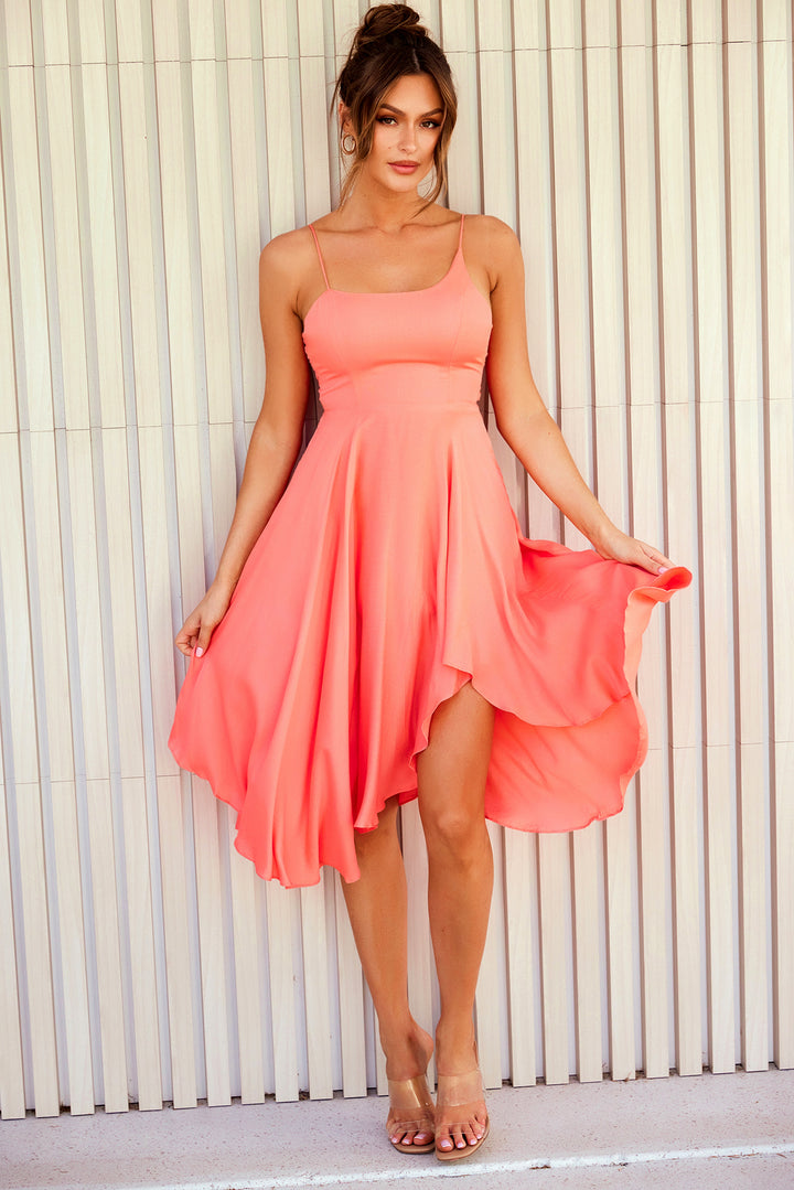 So Fine Midi Dress - Peach