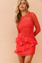 Dreaming Of April Dress - Red
