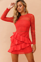 Dreaming Of April Dress - Red