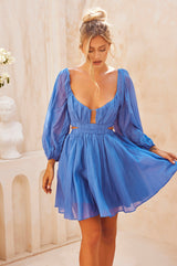 Like Honey Mini Dress - Blue