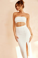 Hour To Glam Midi Dress - White
