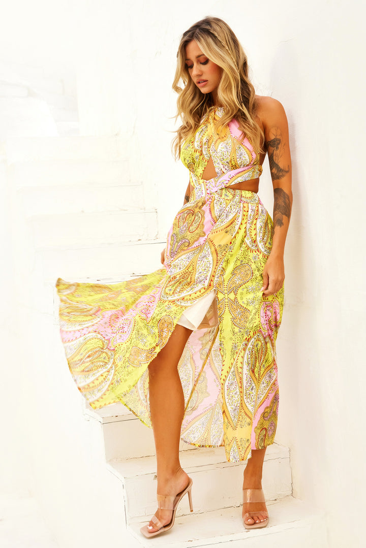 Havana Bloom Maxi Dress - Yellow Multi