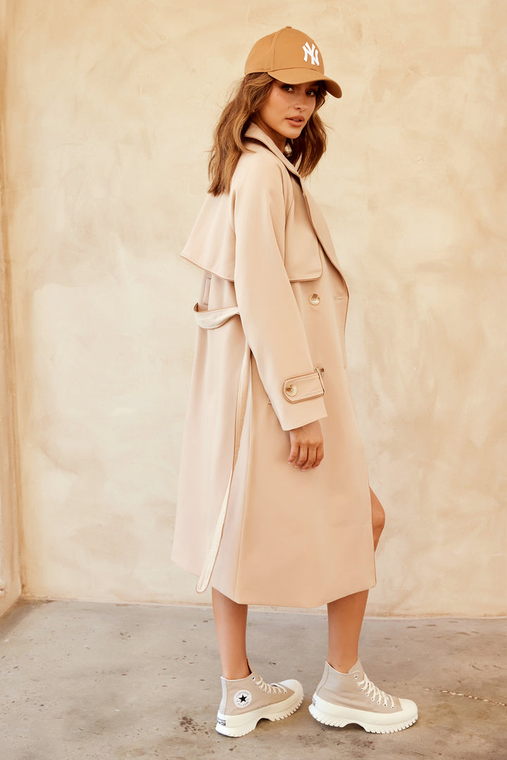 Calla Lilly Trench Coat - Camel