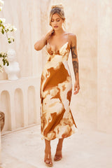 Art Of Love Midi Dress - Tan