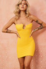 One Mila Mini Dress - Yellow