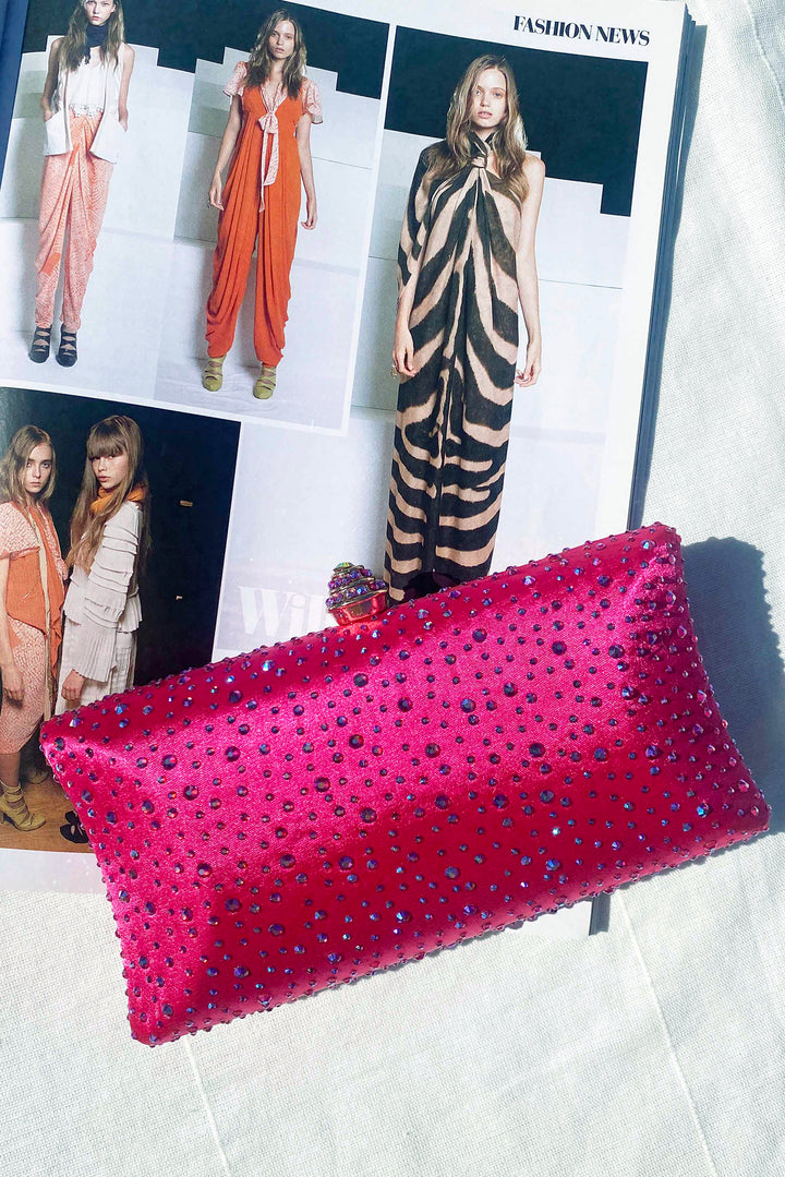 Let It Be Clutch Bag - Hot Pink