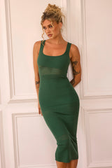 Lily Rose Midi Dress - Forest Green