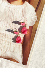 Annalisa Earrings - Pink