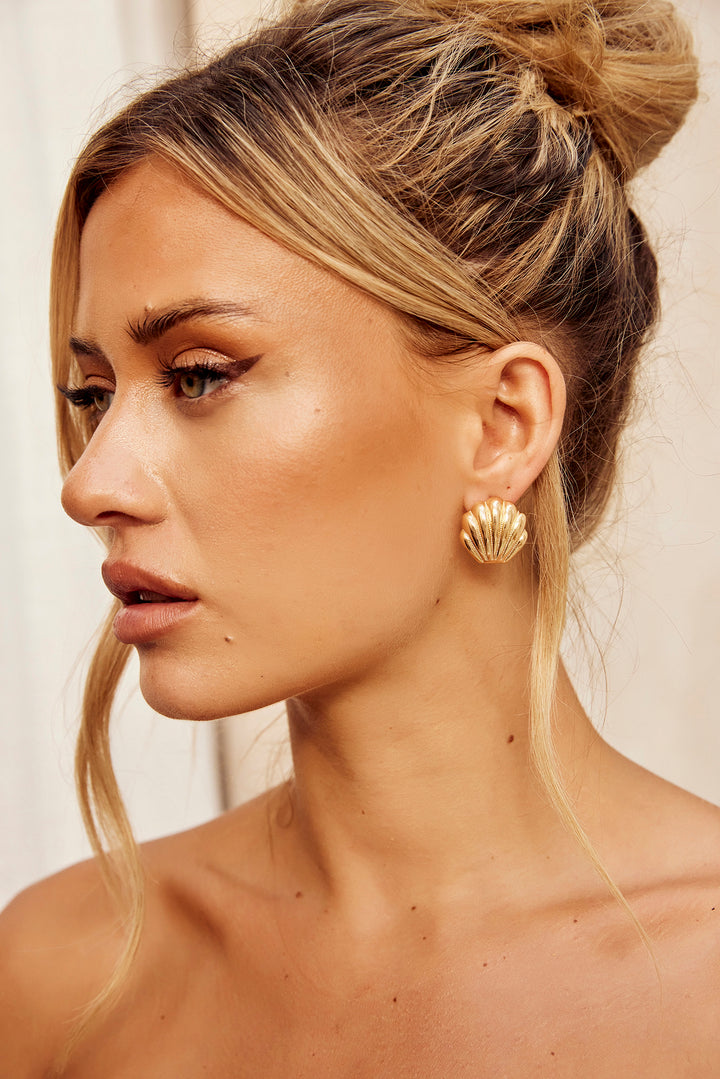Sea Real Earrings - Gold