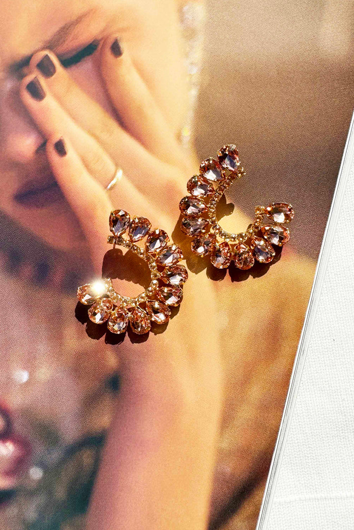 Reflective Earrings - Rose Gold