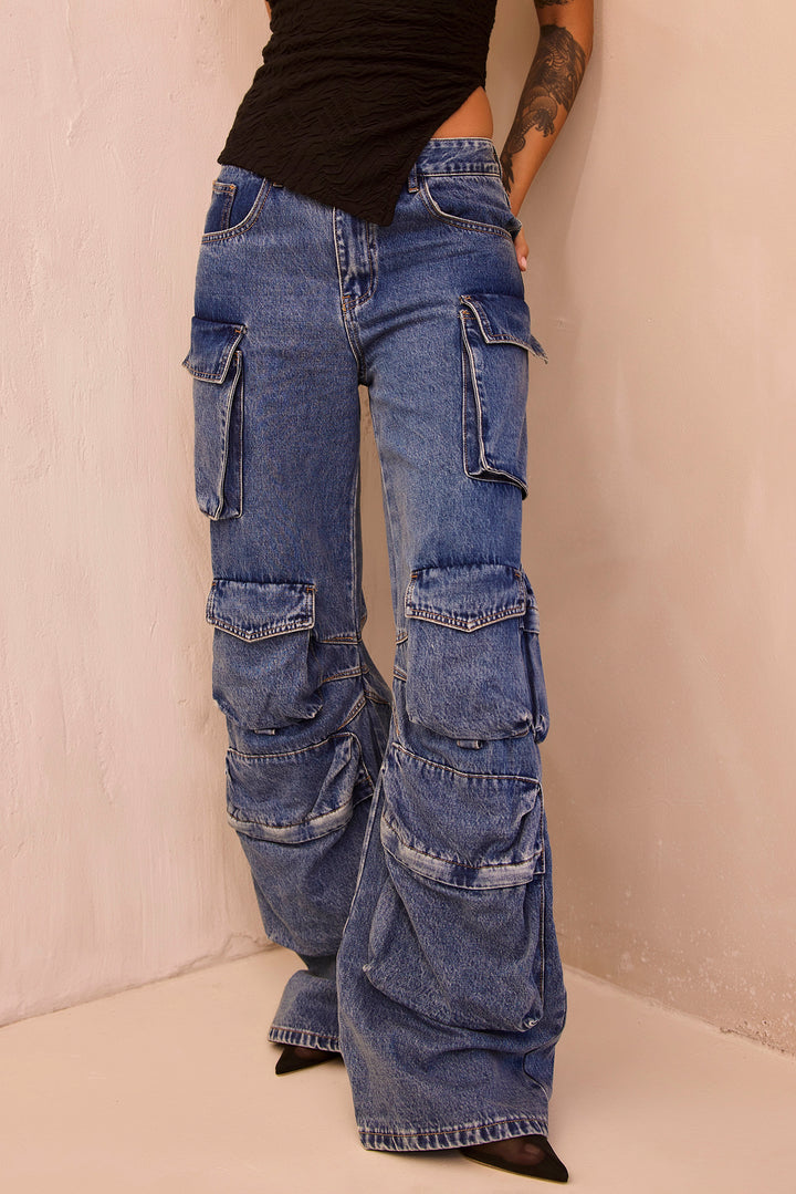 Good Luck Smokeshow Jeans - Blue