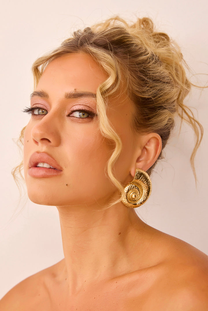 New Ocean Earrings - Gold