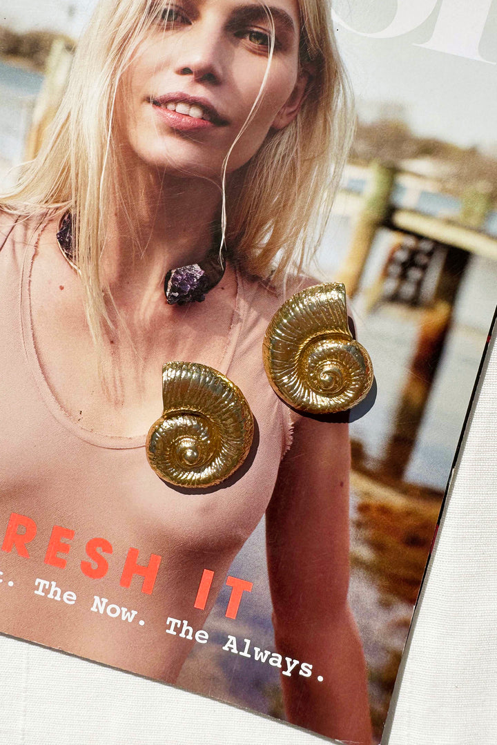 New Ocean Earrings - Gold