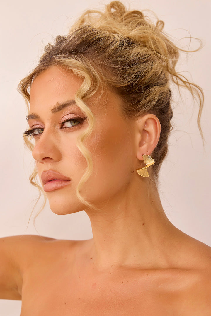 Go To Earrings - Gold