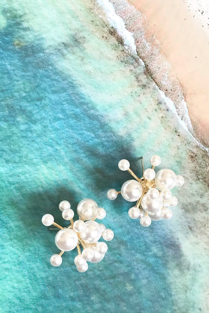 Sweet Bloom Pearl Earrings