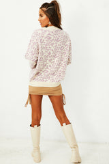 Leap Out Knit Oversize Jumper // Purple | Sage and Paige.