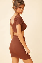 Look For You Knit Dress // Chocolate | Sage and Paige.