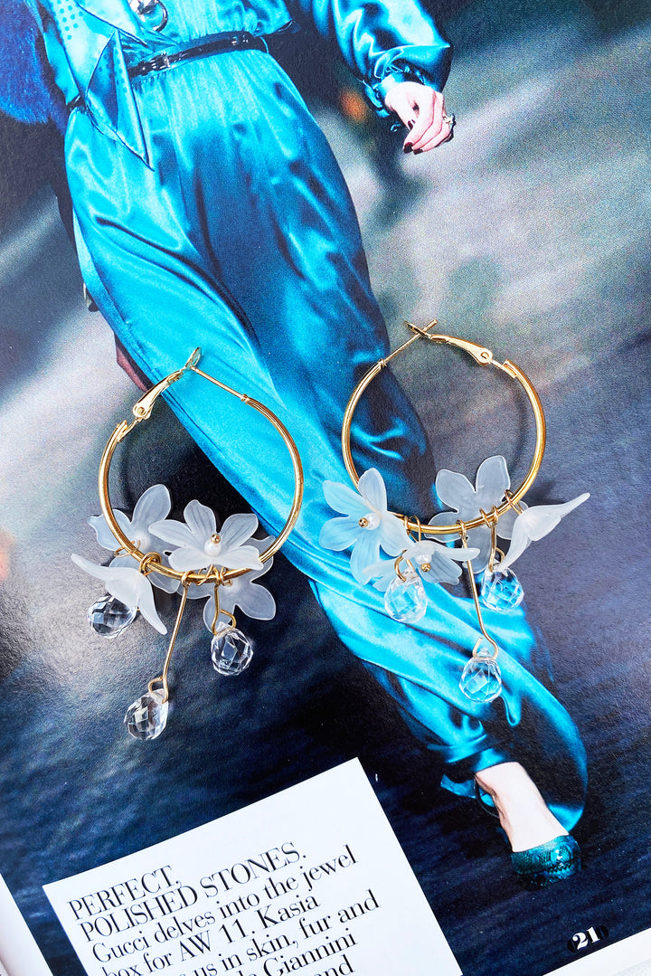 Belle Earrings // Clear | Sage and Paige.
