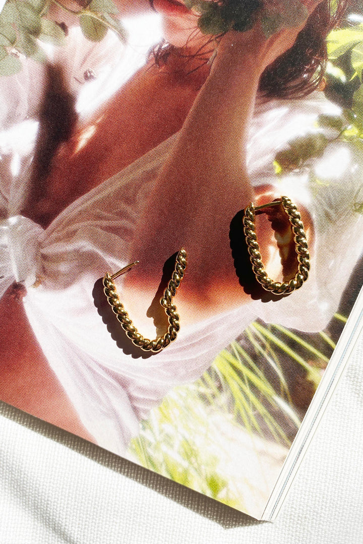 Just One Look Ear hoops // Gold | Sage and Paige.