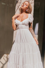 Sweetest Tea Maxi Dress - White