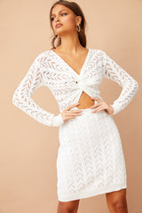Sure Thing Crochet Dress // White | Sage and Paige.