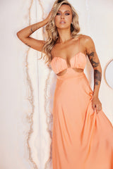 The Rosabel Maxi Dress - Peach
