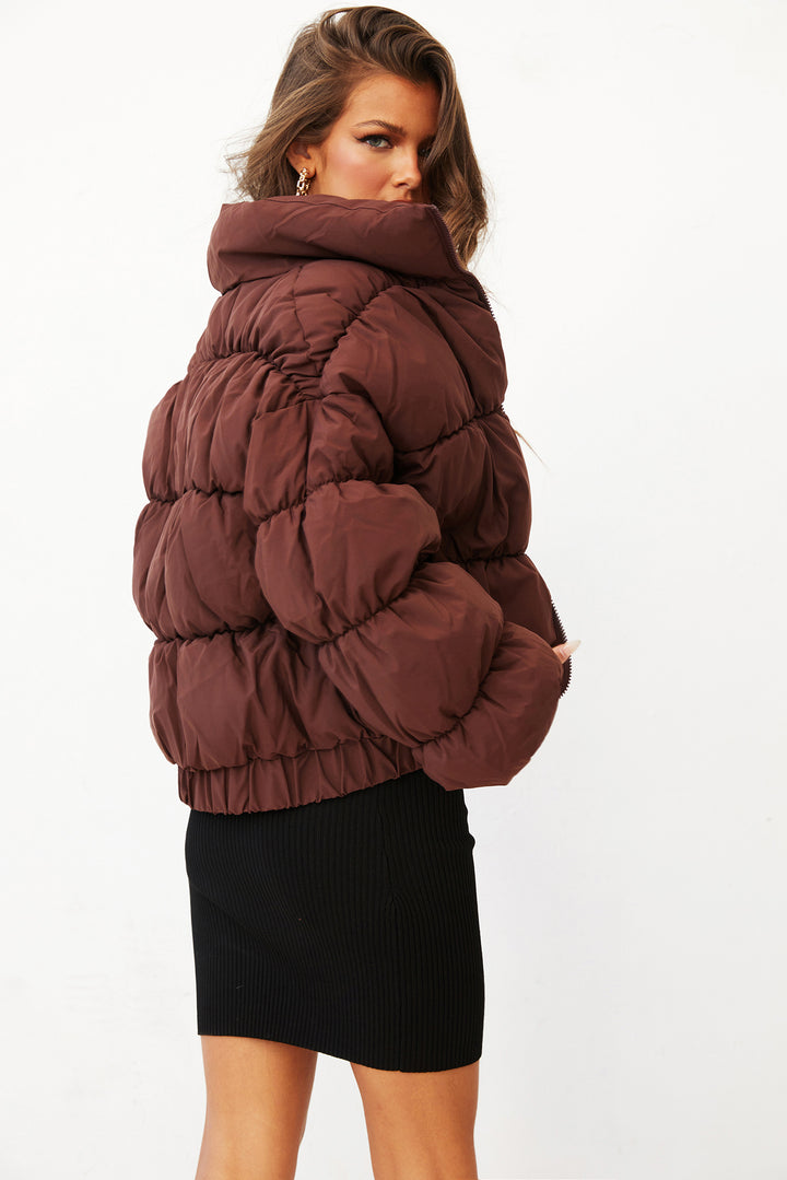 Operations Puffer Jacket // Chocolate | Sage and Paige.