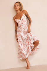 Vintage Summer Midi Dress - Rose