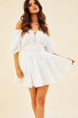 Brandi Mini Dress - White