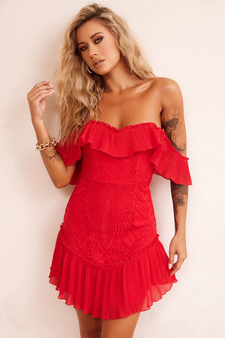 Venetian Summer Dress - Red