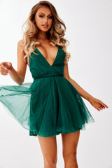 Exchange Mini Dress - Forest Green