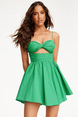 Tangelica Mini Dress - Emerald
