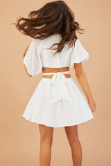 Nikki Mini Dress // White | Sage and Paige.