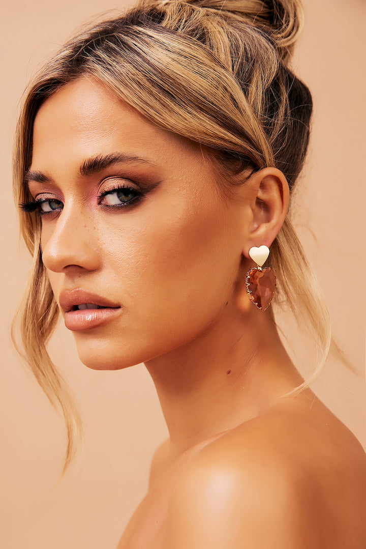 Disco Sole Earrings - Rose Gold