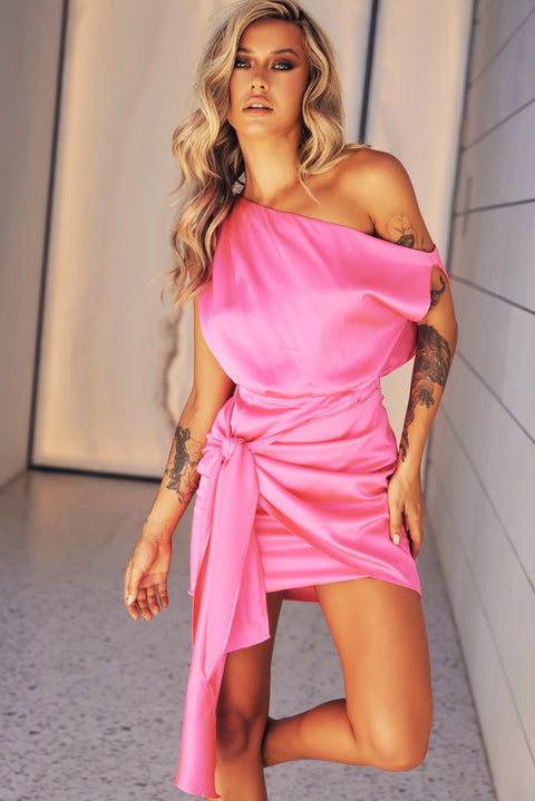 Still Lovers Mini Dress - Hot Pink