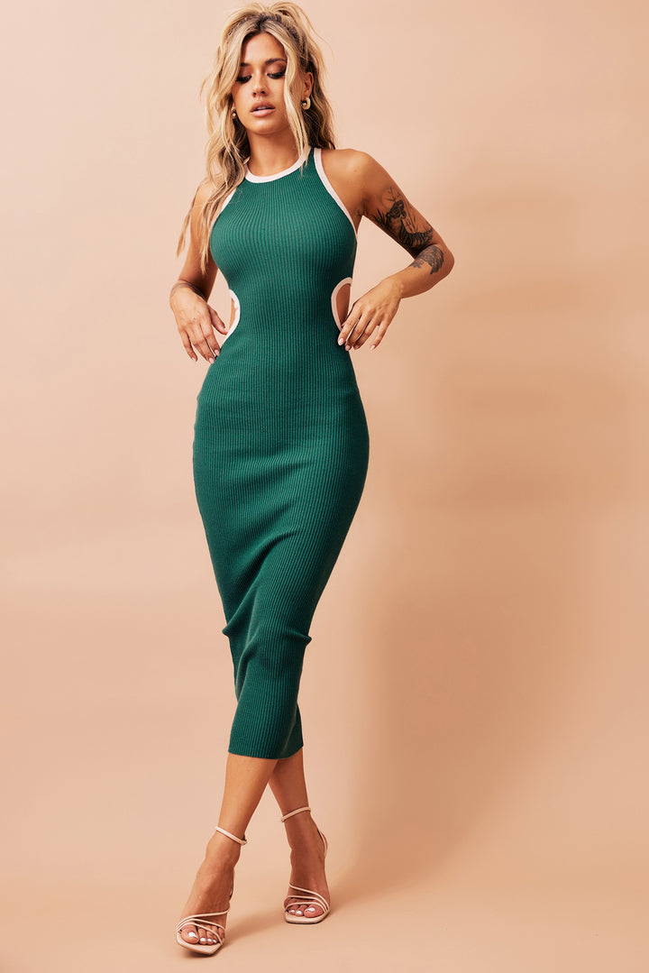 These Moments Mini Dress - Forest Green
