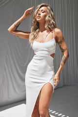 Maris Midi Dress - White