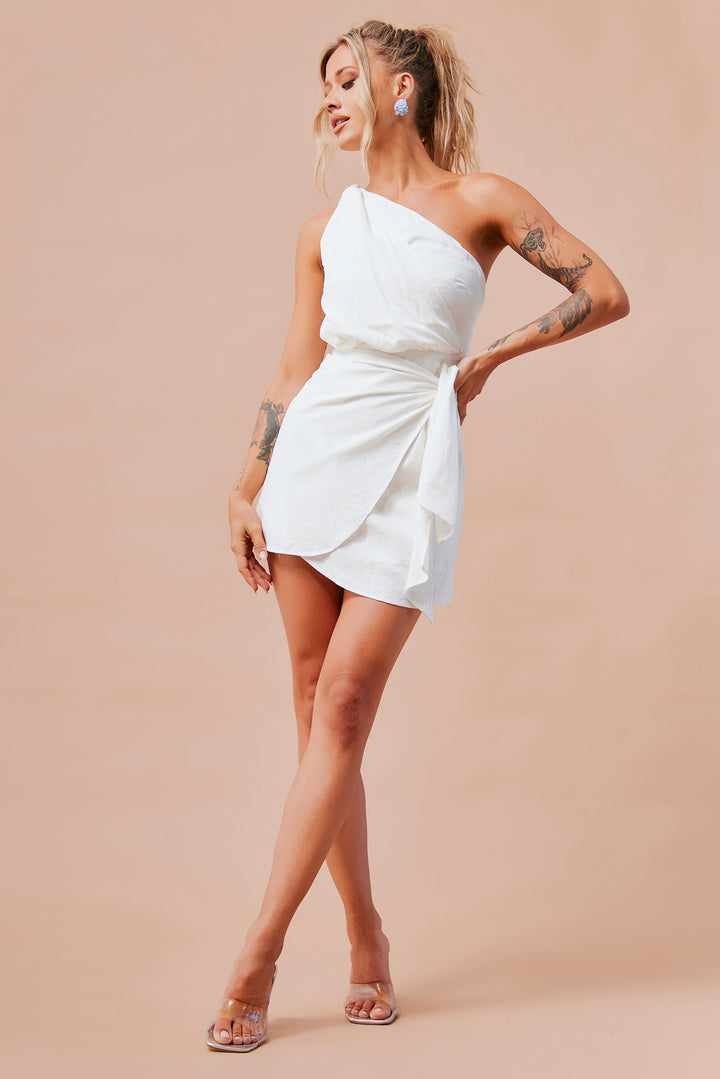 Suddenly Mini Dress - White