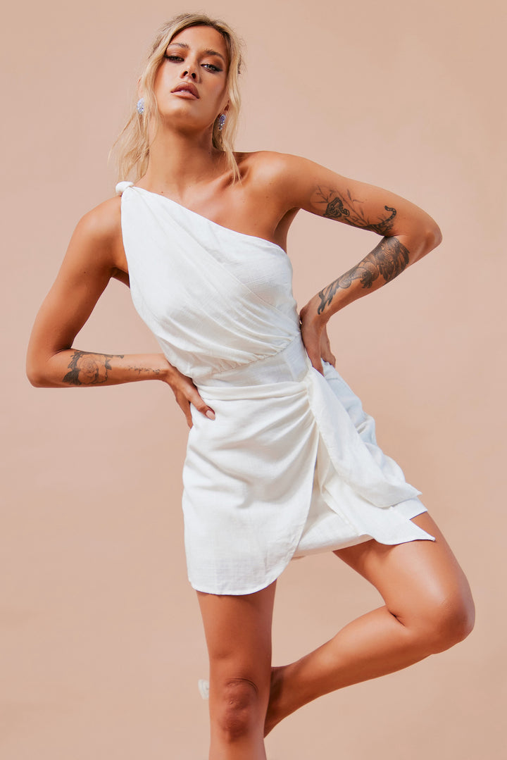 Suddenly Mini Dress - White