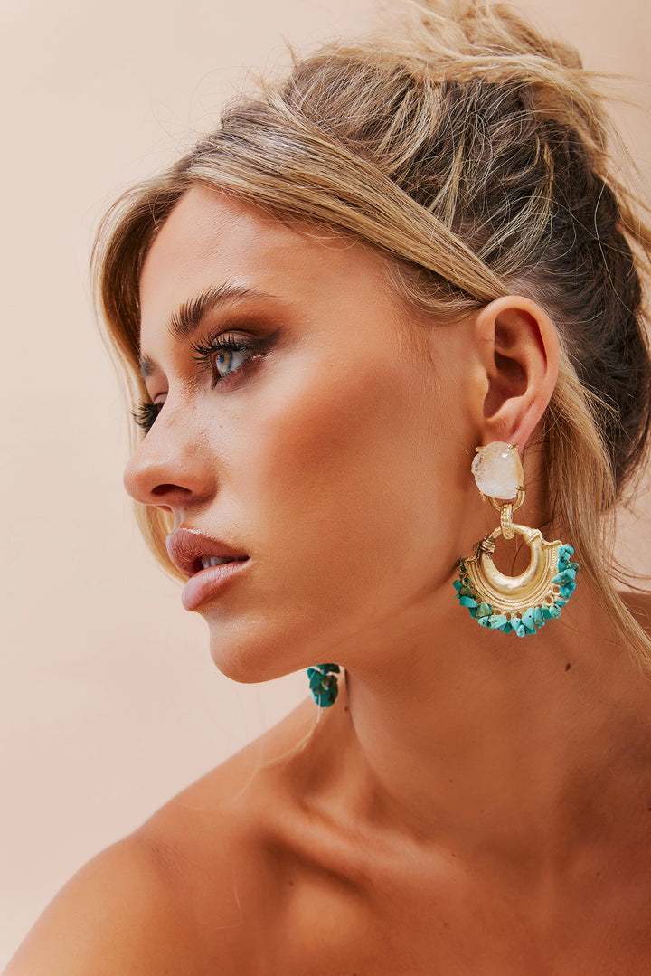Abigail Earrings - Turquoise