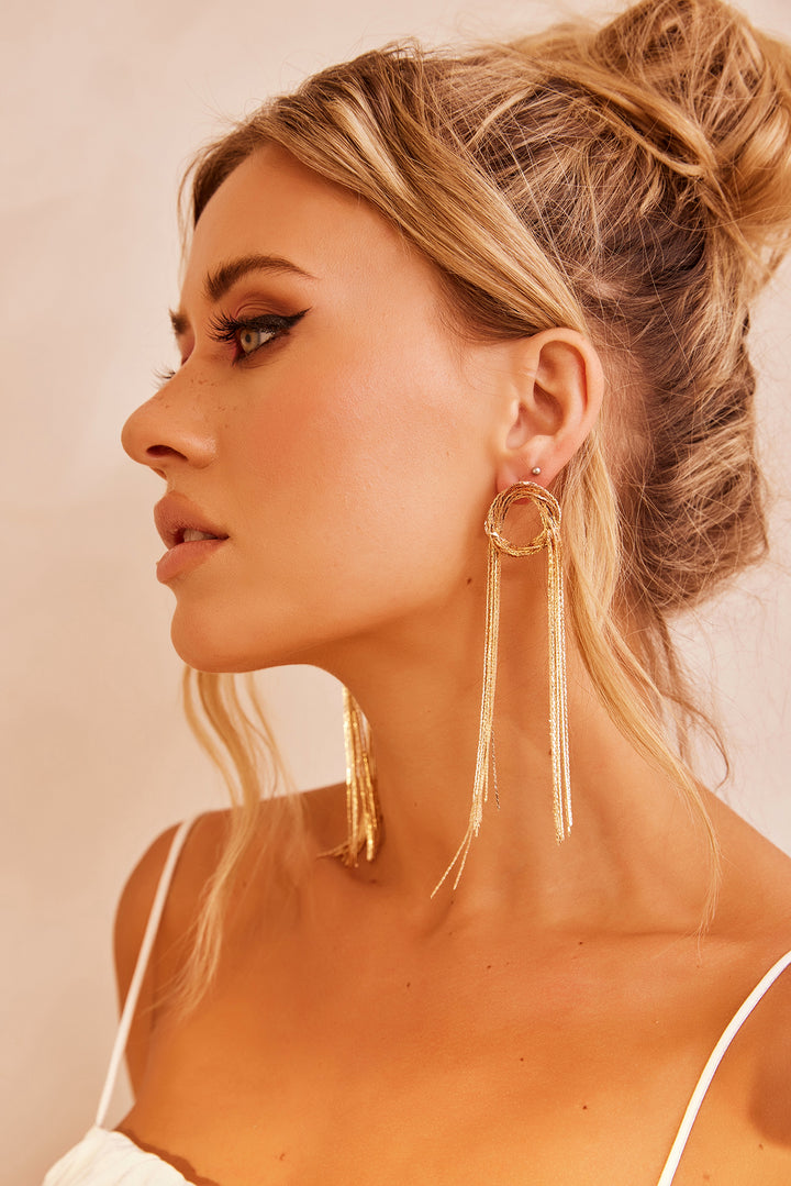 One Finely Earrings - Gold