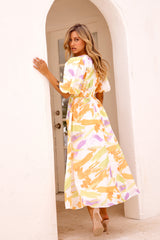 Forget Me Not Maxi Dress - Yellow Multi